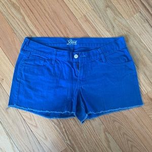 Raw Edge Denim Shorts
